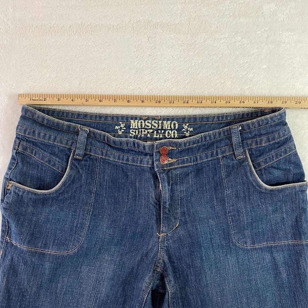 Mossimo Supply Co. Vintage Flare Wide Leg Jeans Floral Pocket Lining Size 17 - Picture 12 of 12